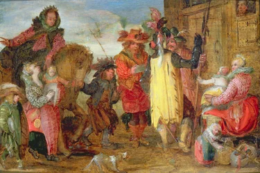 Jeanne de Flandres geht, um Gefangene zu befreien